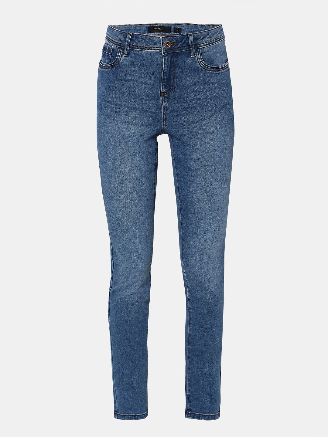 Light Blue Mid Rise Wendy Skinny Jeans