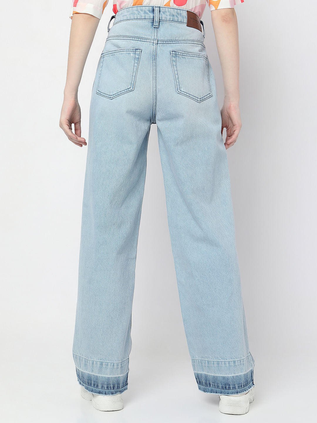 Blue High Rise Jade Straight Fit Jeans