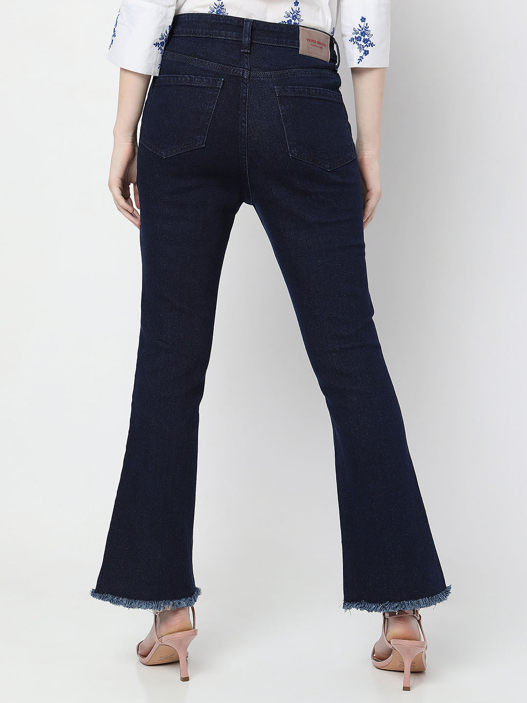 Dark Blue High Rise Petra Bootcut Jeans