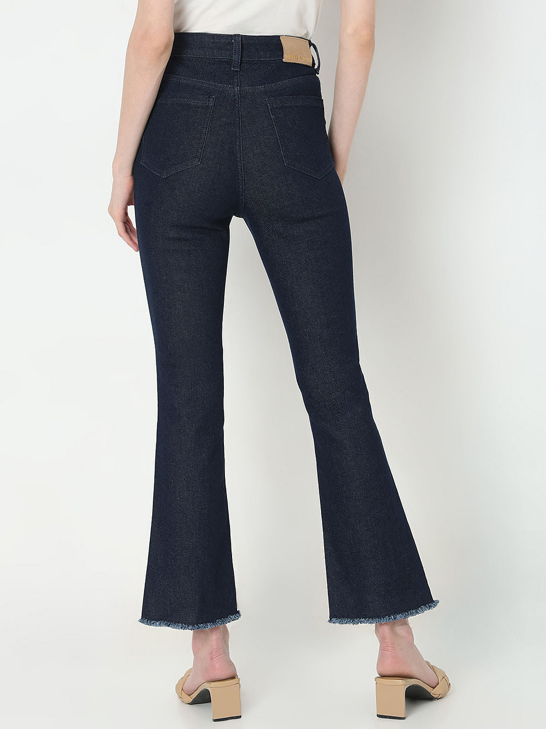 Dark Blue High Rise Bootcut Jeans