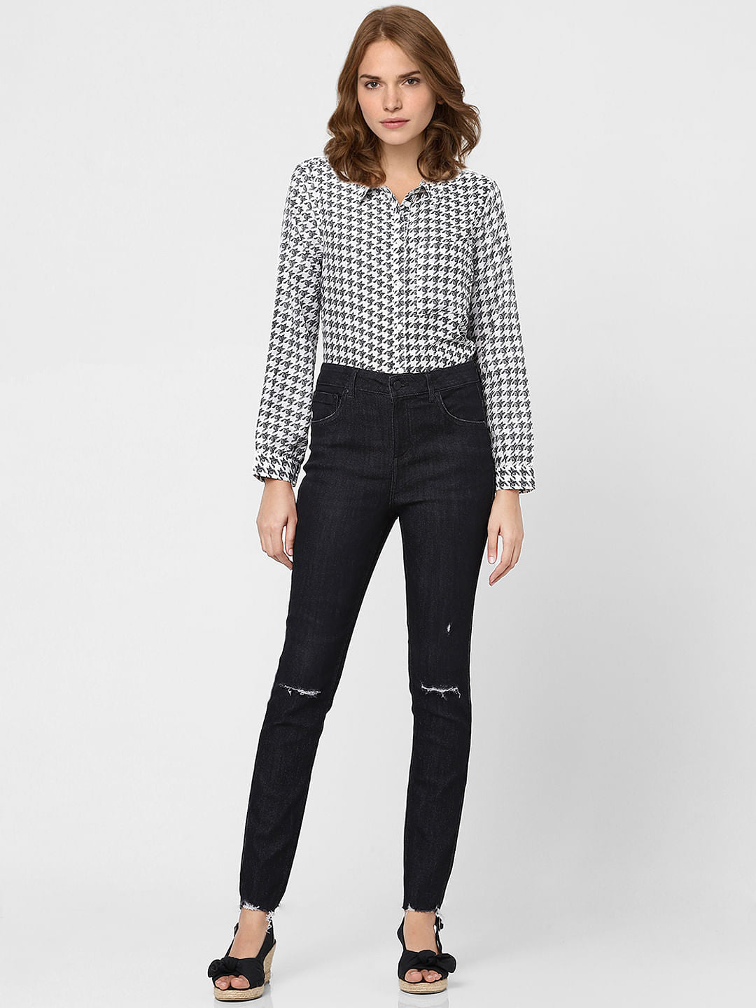 Black High Rise Wendy Skinny Jeans