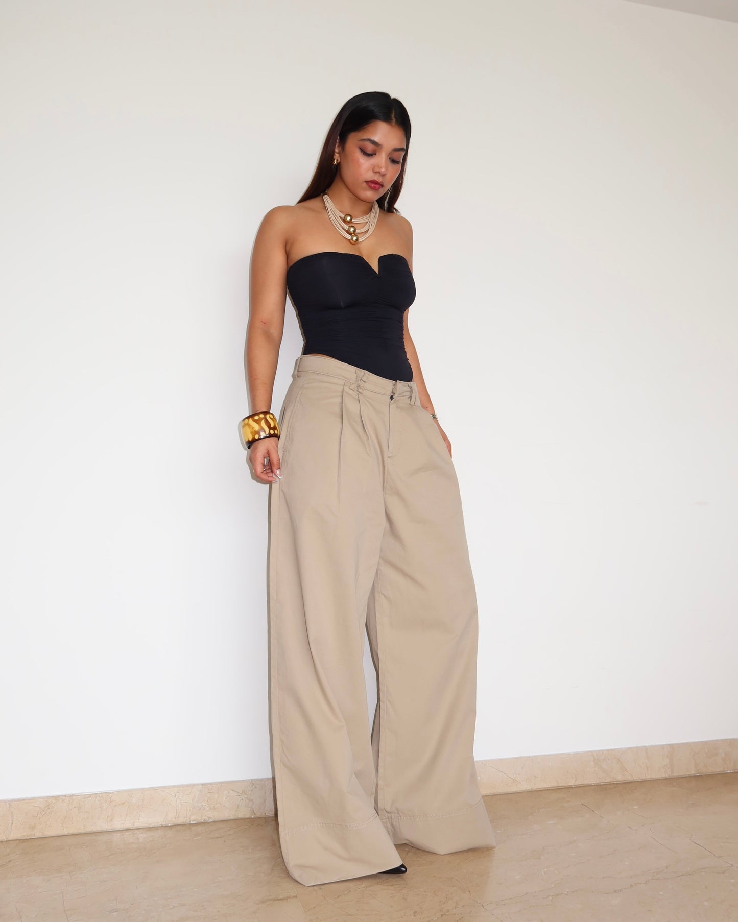 Premium Cotton Baggy Wide Leg Pants
