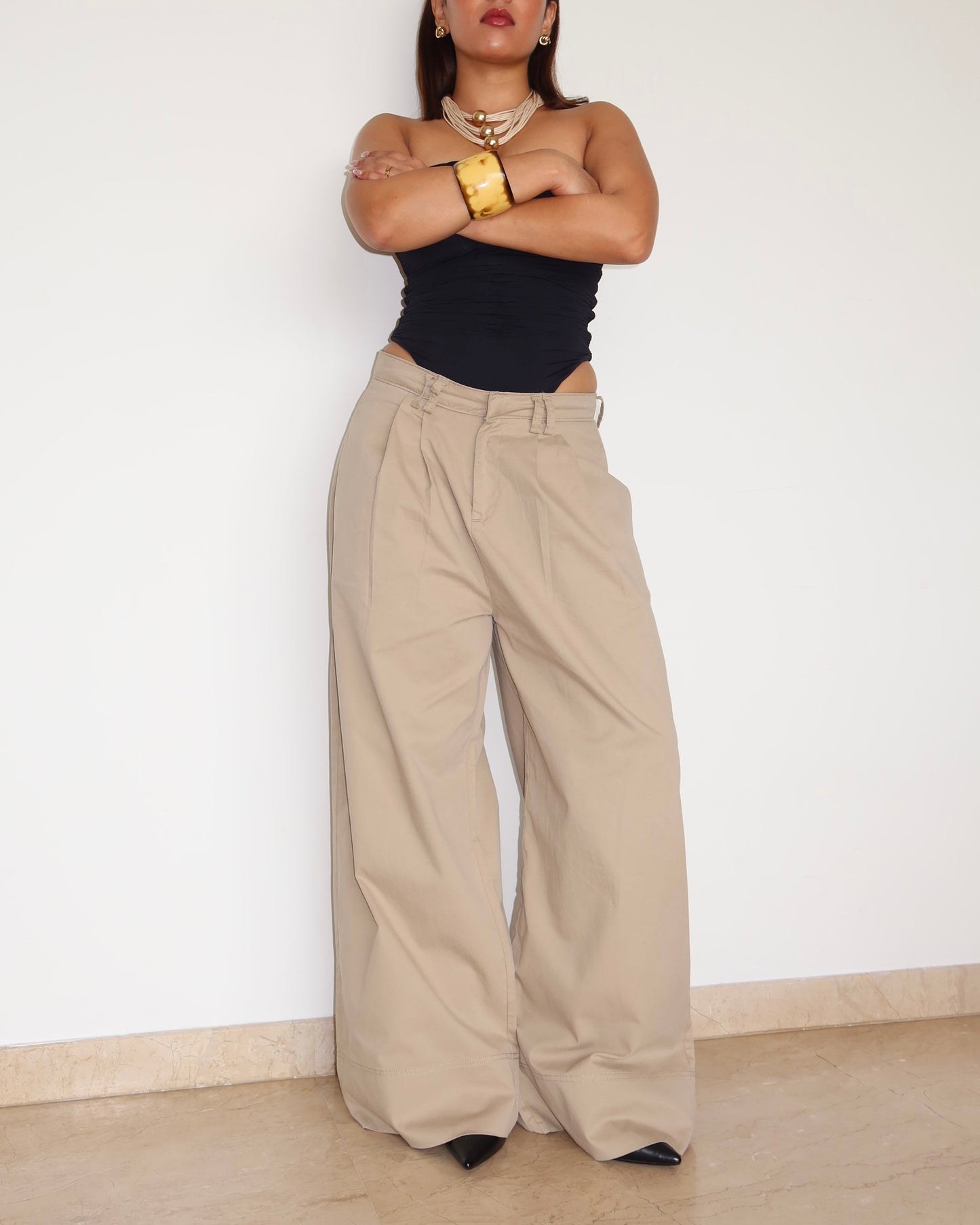 Premium Cotton Baggy Wide Leg Pants