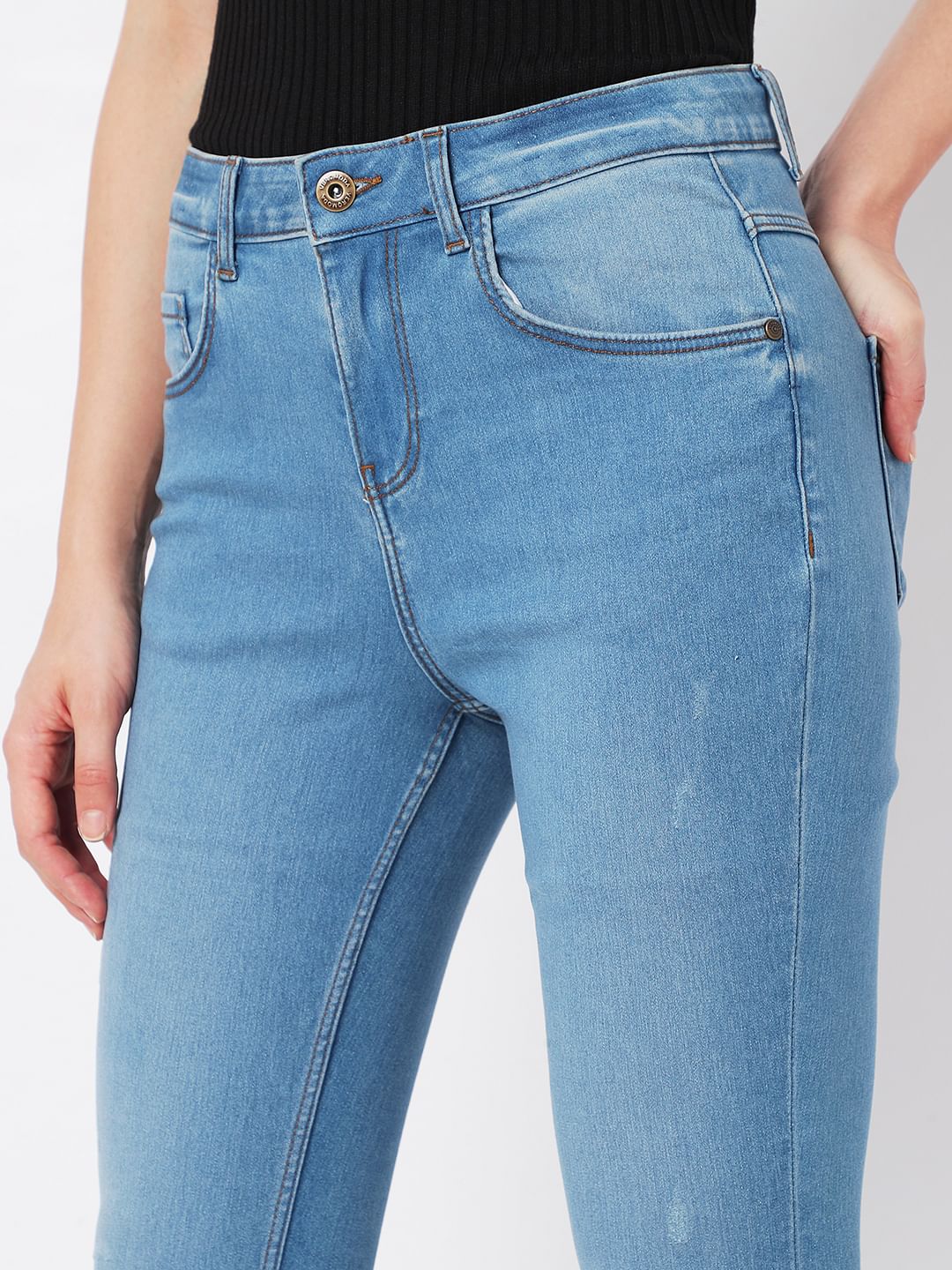 Light Blue High Rise Wendy Skinny Jeans