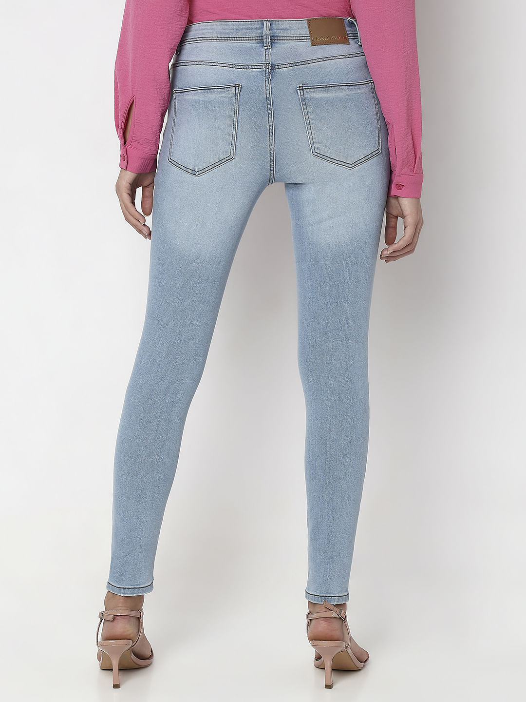 Light Blue Mid Rise Wendy Skinny Jeans