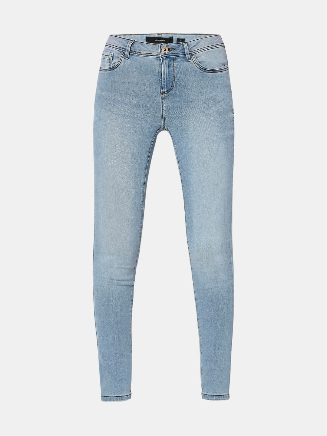 Light Blue Mid Rise Wendy Skinny Jeans
