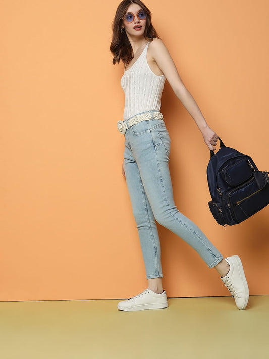 Light Blue High Rise Wendy Skinny Jeans
