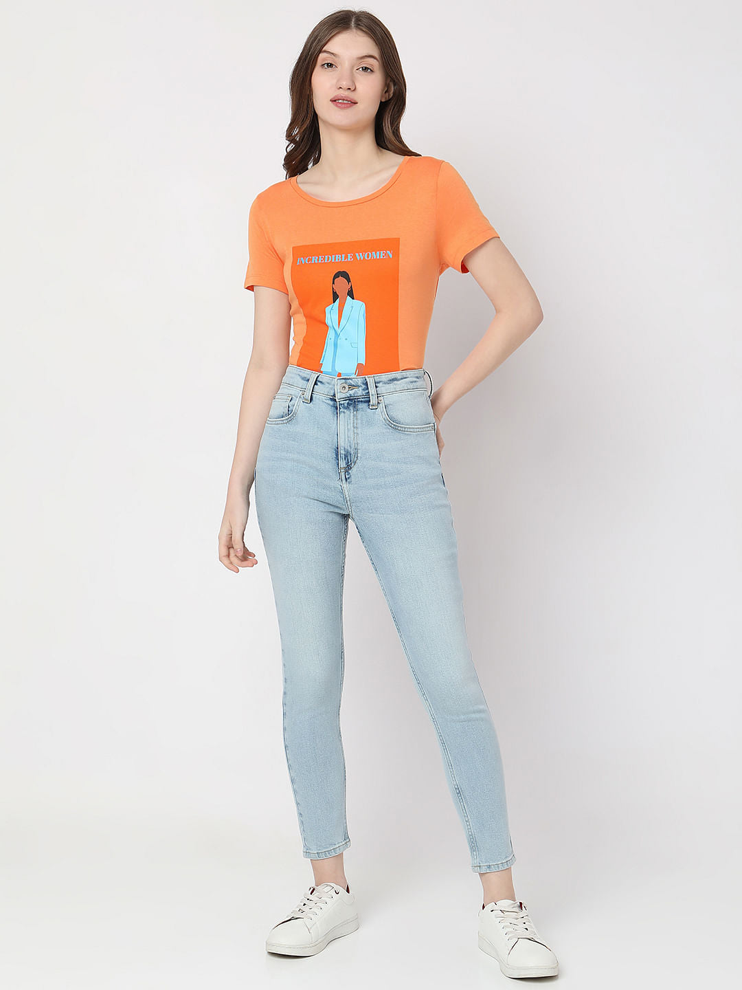 Light Blue High Rise Wendy Skinny Jeans