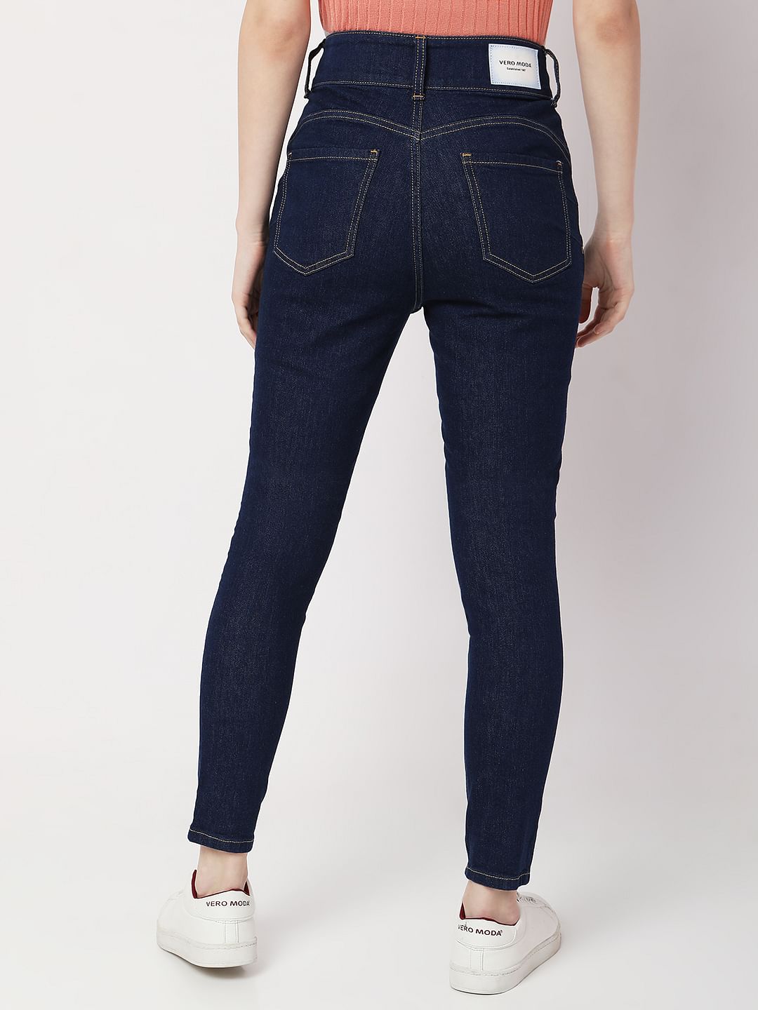 Dark Blue High Rise Pushup Wendy Skinny Jeans