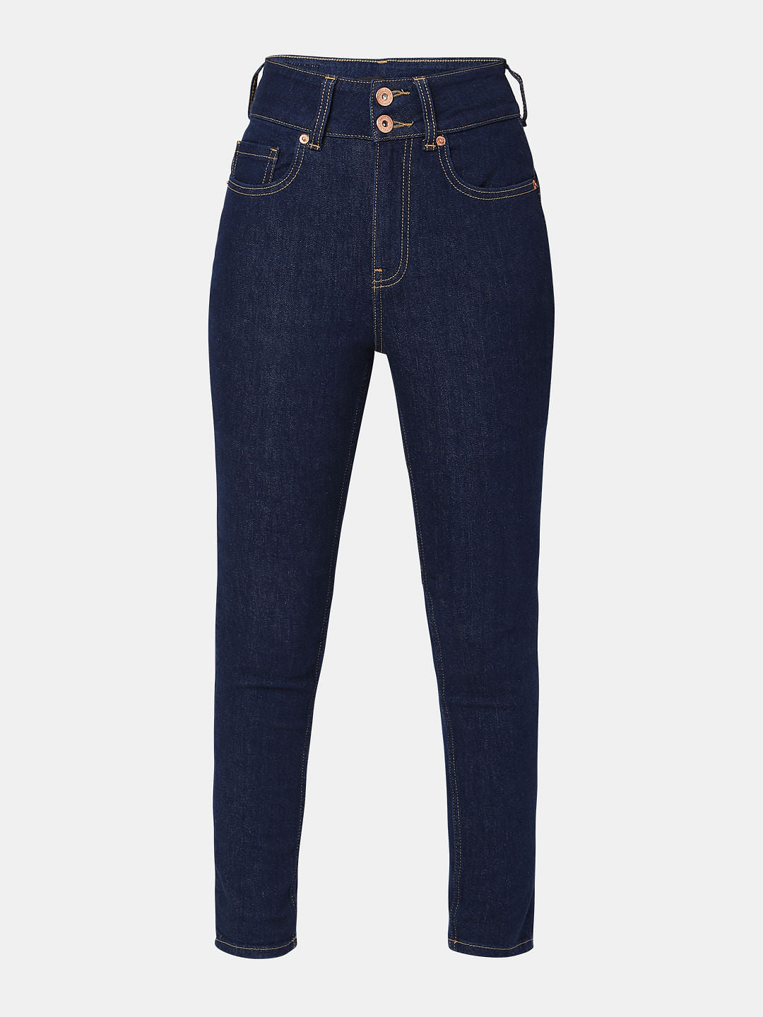 Dark Blue High Rise Pushup Wendy Skinny Jeans