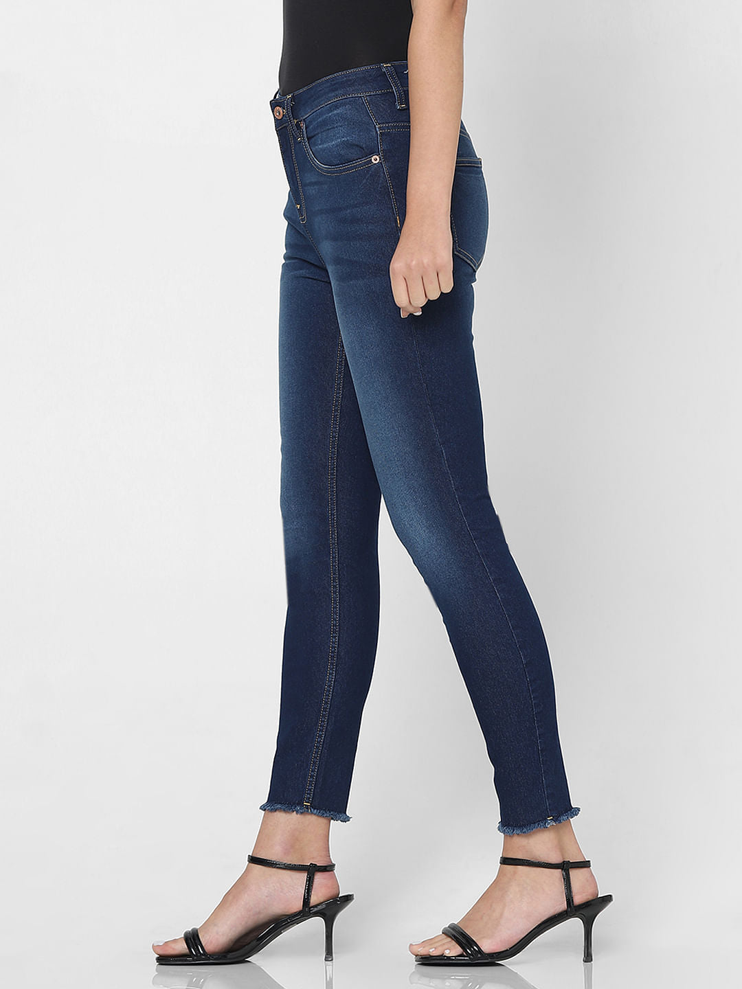 Blue High Rise Wendy Skinny Fit Jeans