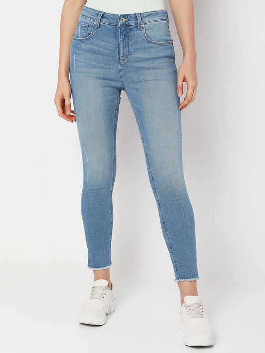 Light Blue High Rise Wendy Skinny Fit Jeans