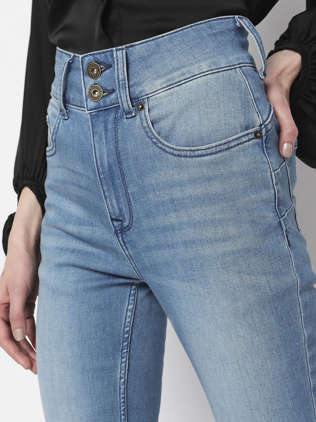 Light Blue High Rise Wendy Skinny Jeans