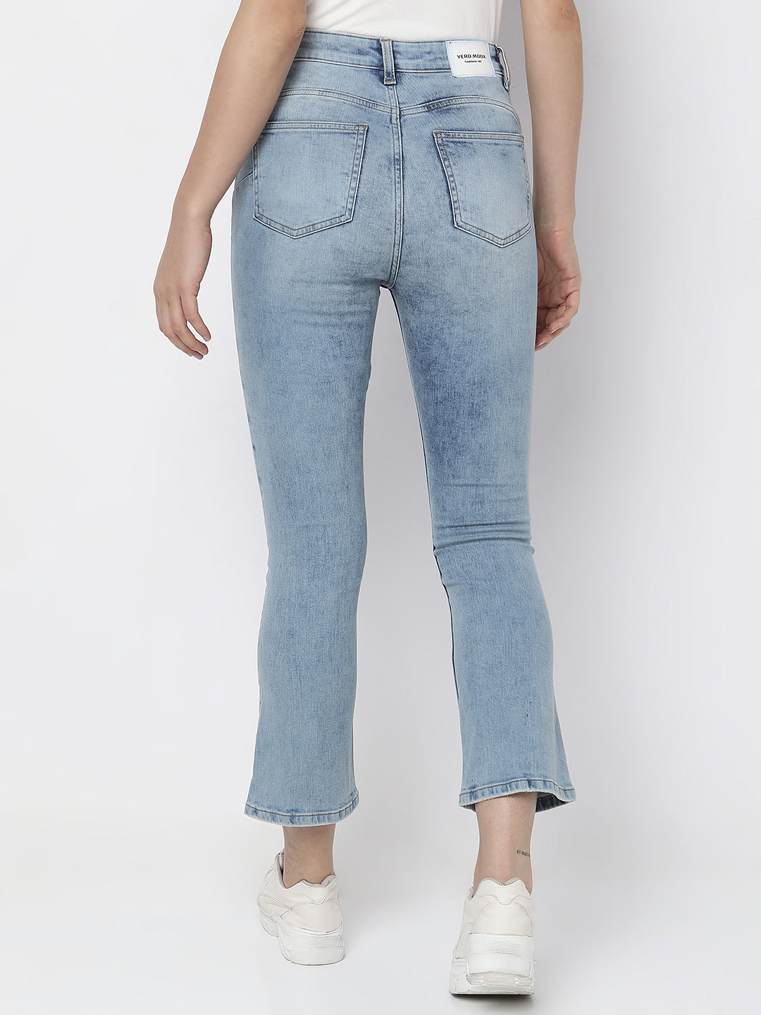 Blue High Rise Push Up Petra Bootcut Jeans