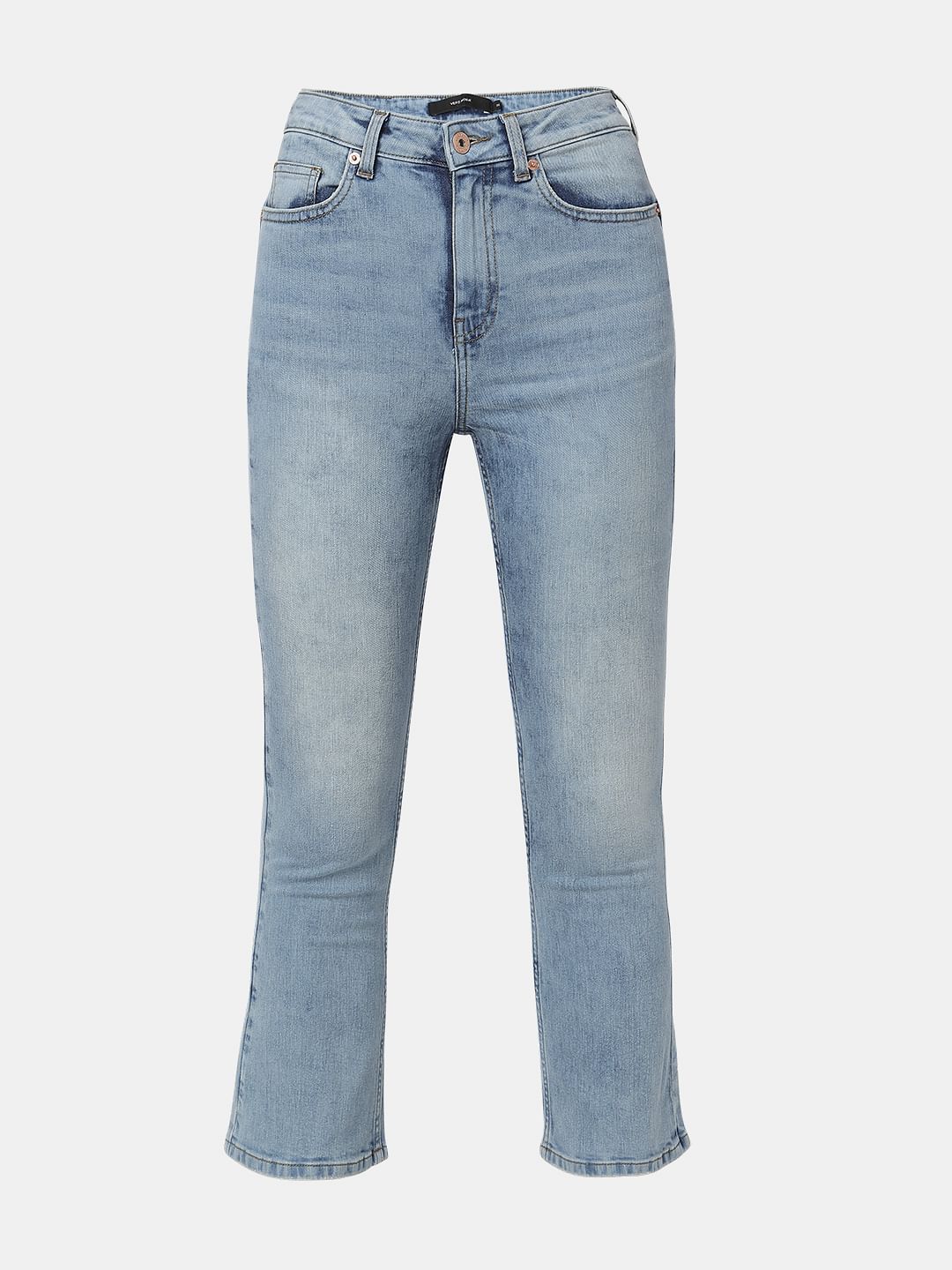 Blue High Rise Push Up Petra Bootcut Jeans