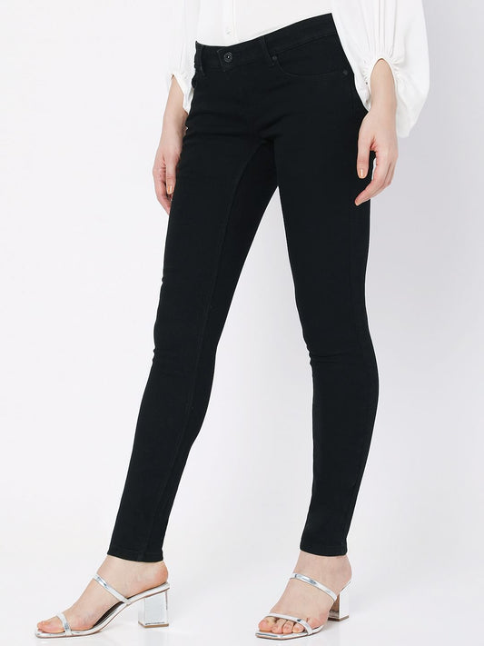 Black Low Rise Wendy Skinny Jeans