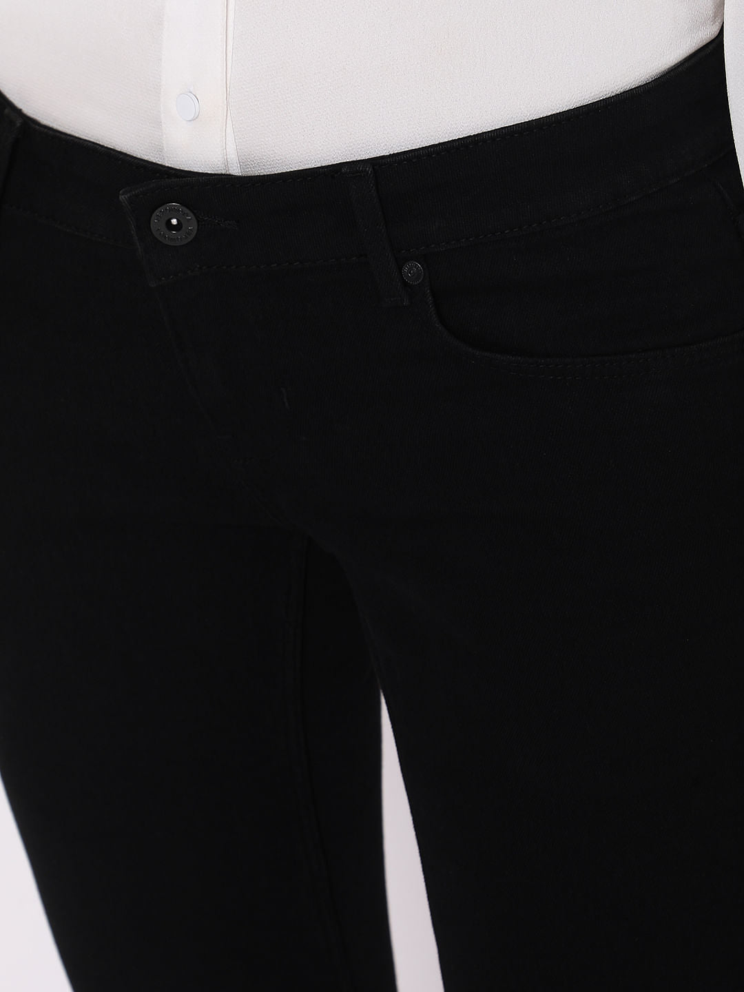 Black Low Rise Wendy Skinny Jeans