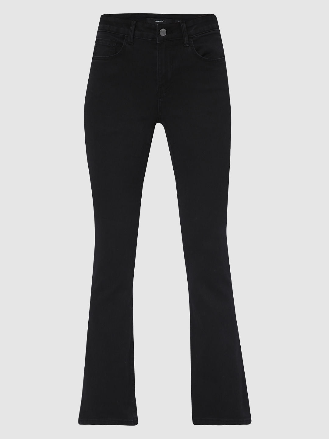 Black Mid Rise Petra Bootcut Jeans