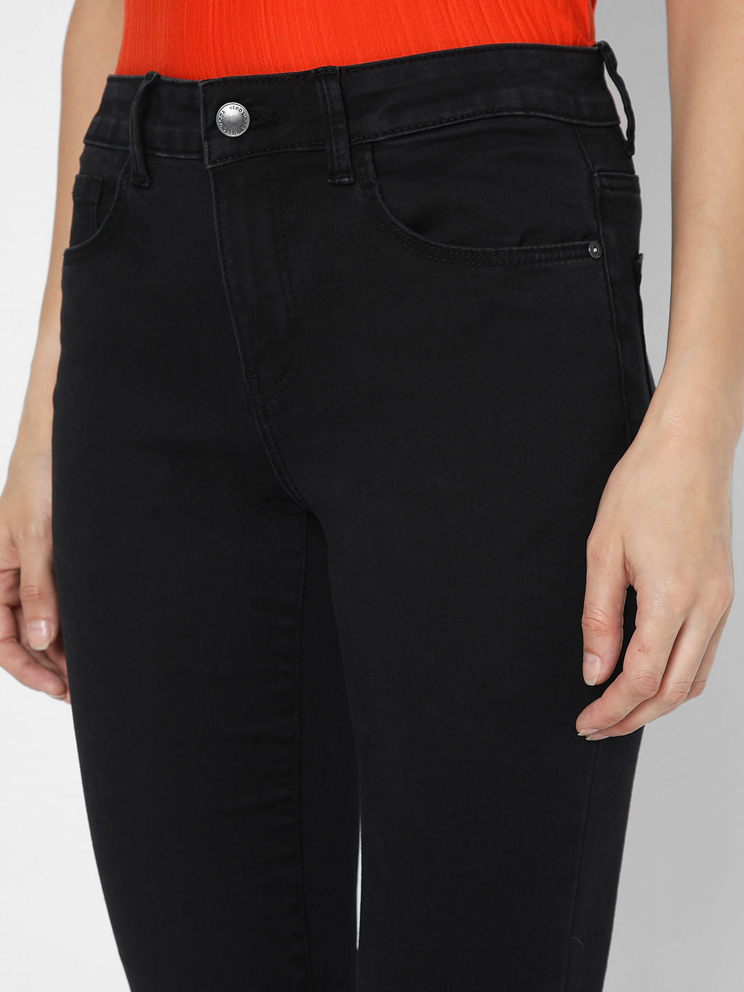 Black Mid Rise Petra Bootcut Jeans