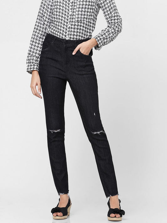 Black High Rise Wendy Skinny Jeans