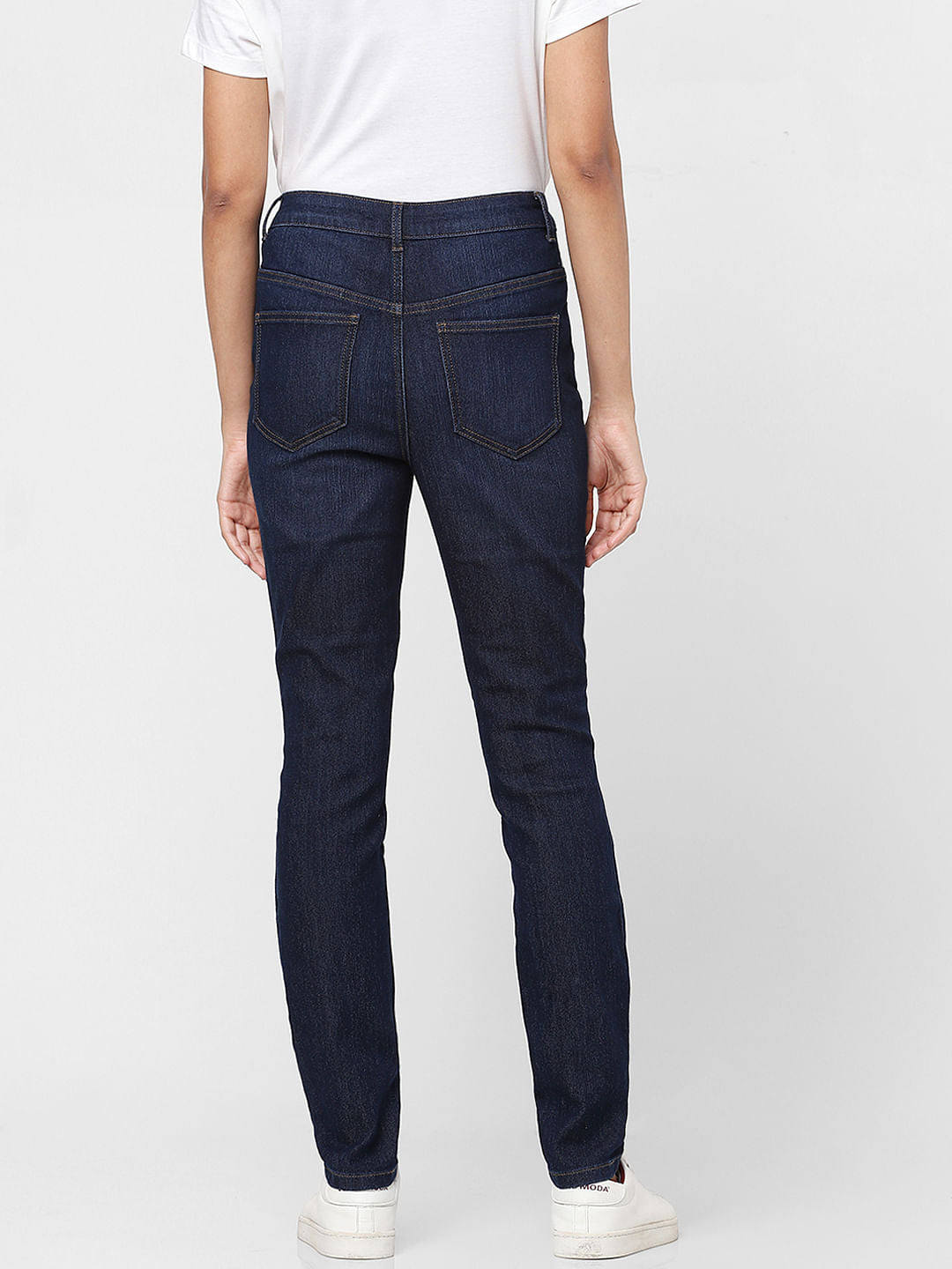 Blue High Rise Slim Jeans