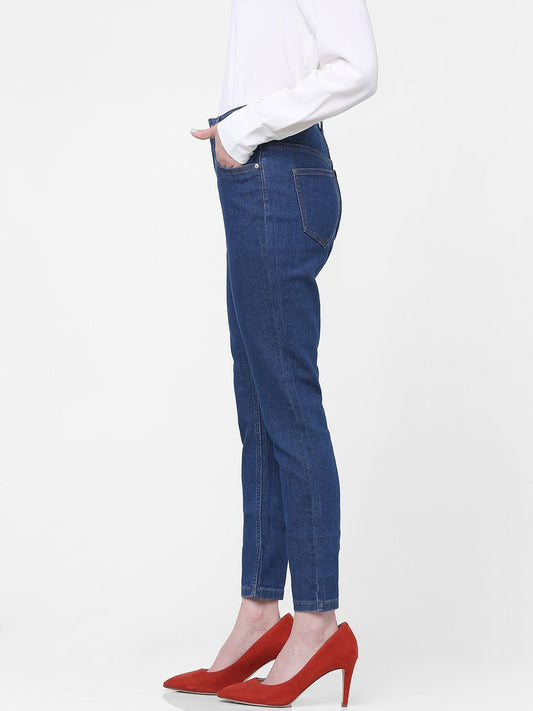 Blue Mid Rise Wendy Skinny Jeans