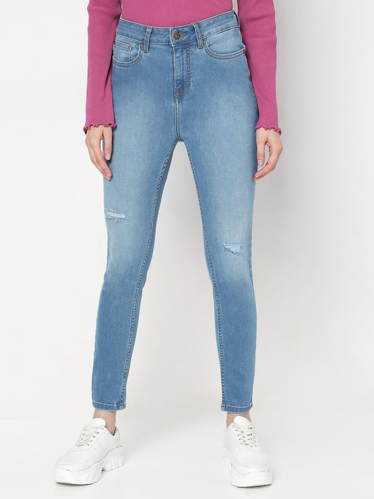 Light Blue High Rise Skinny Jeans