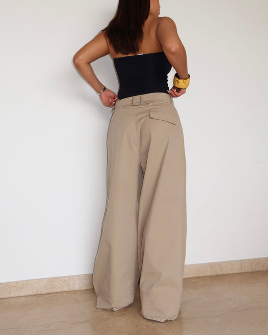 Premium Cotton Baggy Wide Leg Pants