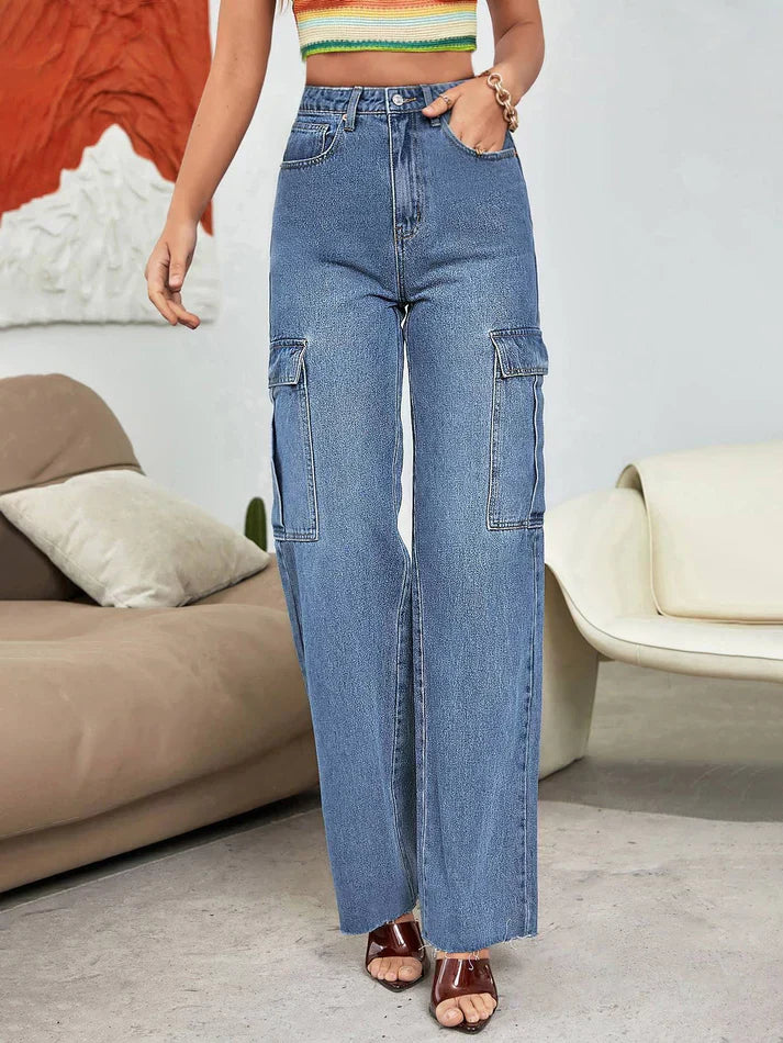 Za_ra Wanderlust Cargo Denim Pants